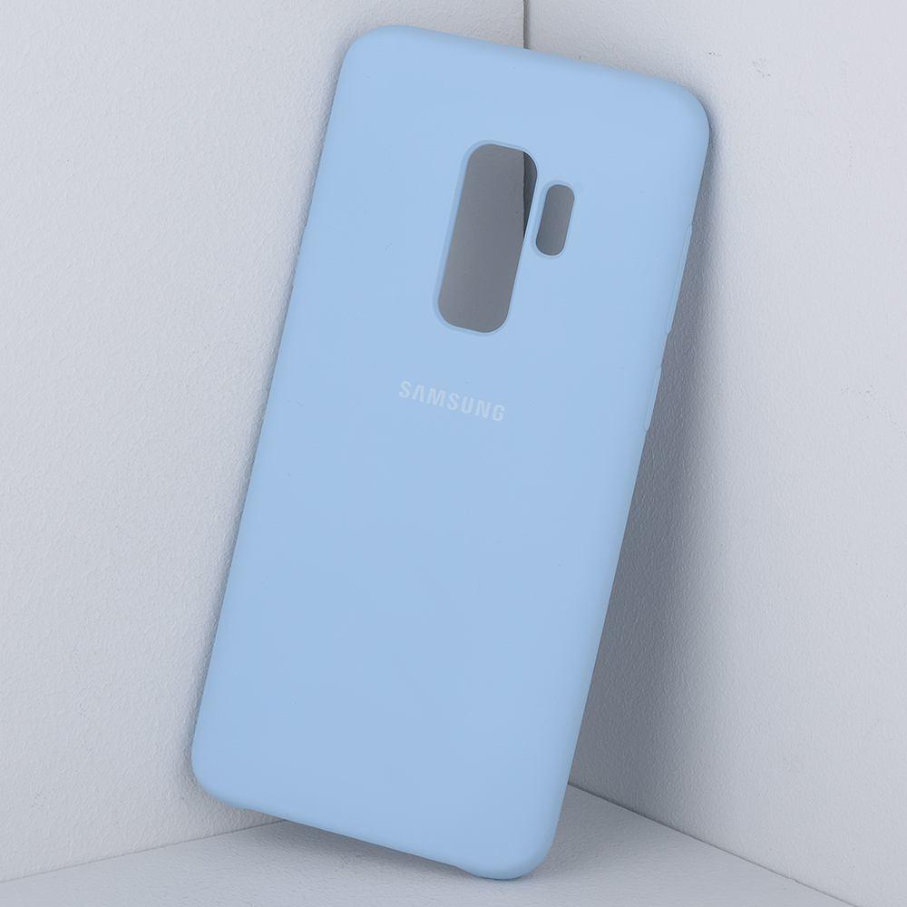 Чехол бампер Silicone Cover для Samsung Galaxy S9 Plus (голубой) - фото 1 - id-p196963491