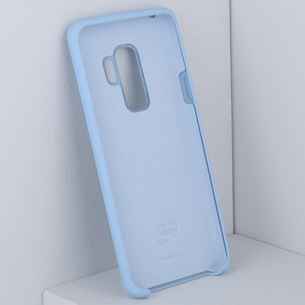 Чехол бампер Silicone Cover для Samsung Galaxy S9 Plus (голубой) - фото 3 - id-p196963491
