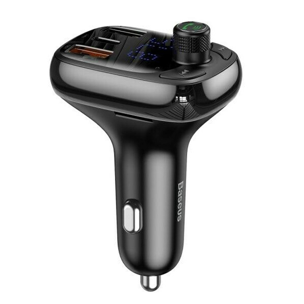 FM-трансмиттер Baseus MP3 Car Charger (черный) - фото 3 - id-p196961558