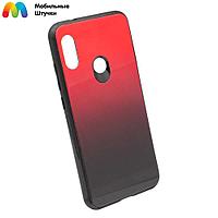 Чехол бампер Color Glass для Xiaomi Mi A2 lite, Redmi 6 Pro (красный)