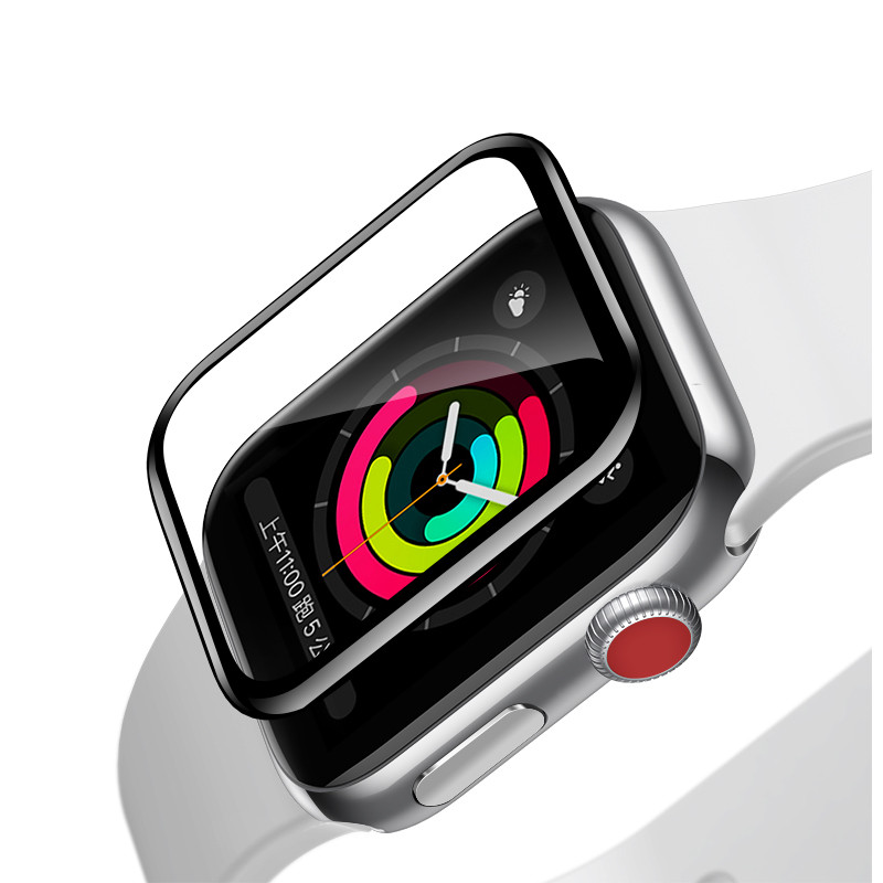 Защитное стекло Baseus для Apple Watch 38мм (мягкий край) - фото 2 - id-p196961600