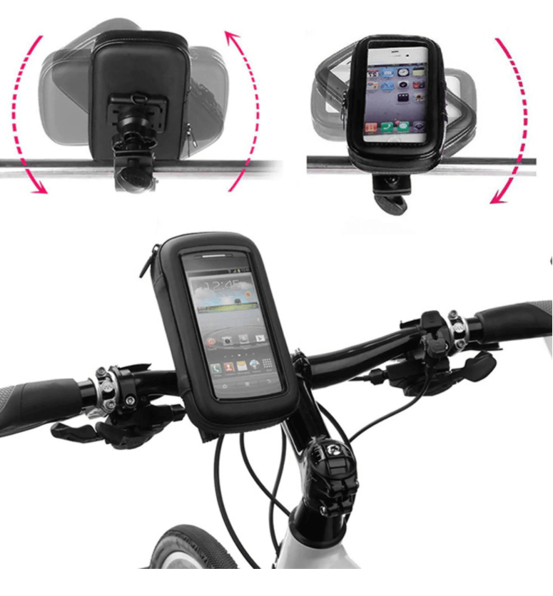 Велосипедный держатель Bicycle Phone Holder B03-I5 4-6" на руль влагозащитный - фото 3 - id-p196961643