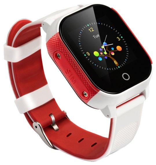 Часы телефон Smart Baby Watch Wonlex GW700S (бело-красный) - фото 1 - id-p196961664