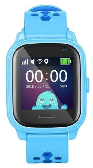 Часы телефон Smart Baby Watch Wonlex KT04 (голубой) - фото 2 - id-p196961673