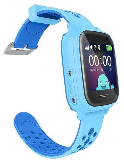 Часы телефон Smart Baby Watch Wonlex KT04 (голубой) - фото 3 - id-p196961673