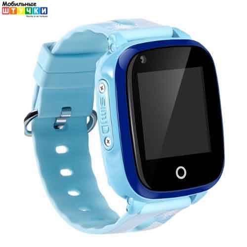 Часы телефон Smart Baby Watch Wonlex KT10 (голубой) - фото 1 - id-p196961677