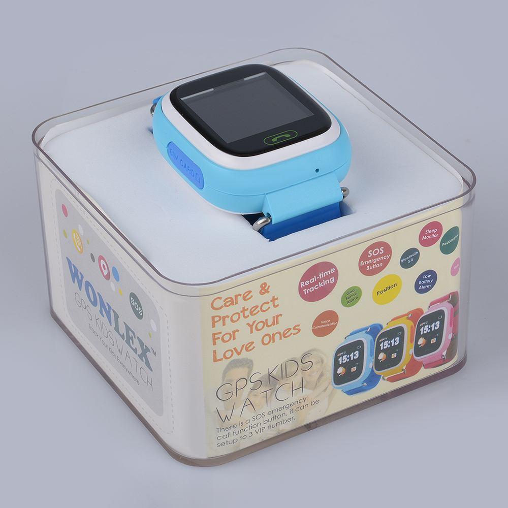 Часы телефон Smart Baby Watch Wonlex Q80 (голубой) - фото 4 - id-p196961678