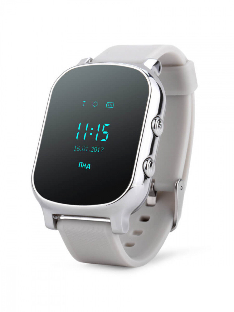 Часы телефон Smart Baby Watch Wonlex T58 GW700 Школьник (серебристый)