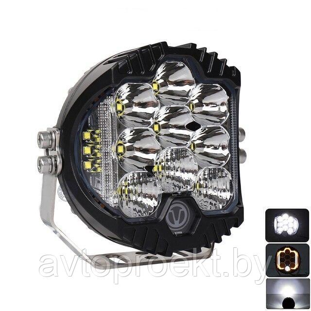 5" LED фары для внедорожников 45W Cree с поворотом Дхо - фото 1 - id-p196978973