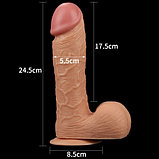 Фаллоимитатор реалистичный с присоской Legendary king-sized Realistic Dildo 25 см, фото 3