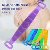 Мочалка-скрабер силиконовая, массажная Silics Gil Bath Towel  МИКС цветов
