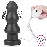 Большая анальная ёлочка с вибрацией King Sized Vibrating Anal Rigger 20 см, фото 7