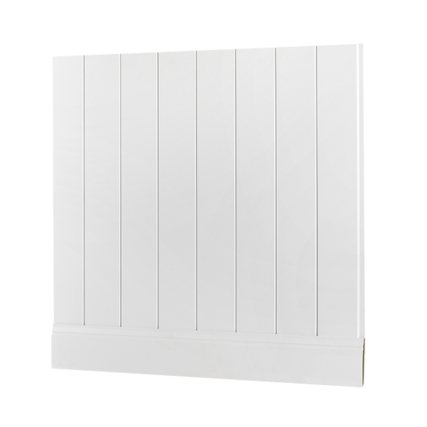Скандинавская стеновая панель МДФ Ликорн белая матовая 140*12*2800мм - фото 3 - id-p196981897