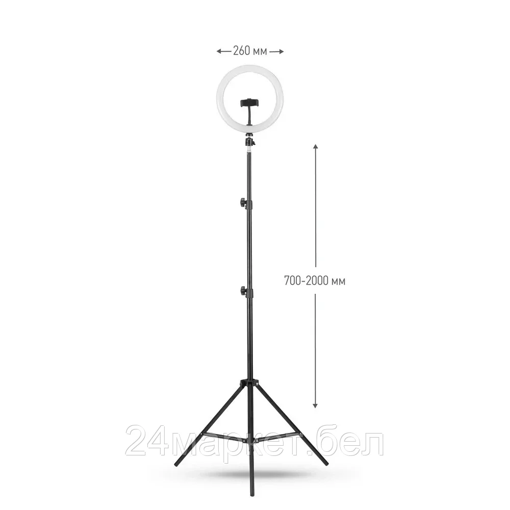 KD-810F C02 LED(свет-к кольцев. 10 Вт, подставка для смартфона, напольн.на штативе) CAMELION - фото 2 - id-p196952423