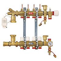 Коллектор теплого пола с узлом подмеса на 11 контуров GIACOMINI R557FY011