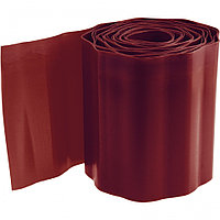 Бордюрная лента садовая 10см х 9м коричневая гофра Palisad