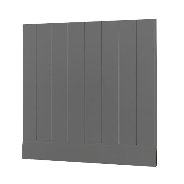 Скандинавская стеновая панель МДФ Ликорн тёмно-серая матовая 140*12*2800мм - фото 3 - id-p196987326