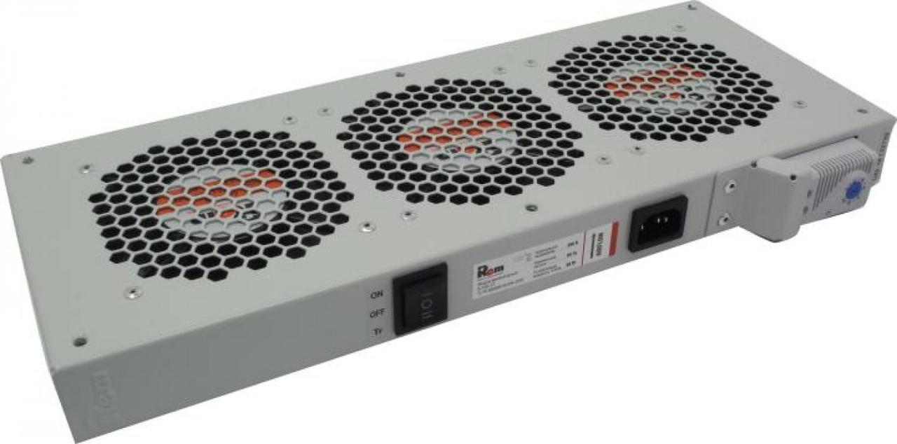 Модуль вентиляторный, 3 вентилятора с терморегулятором ЦМО R-FAN-3T