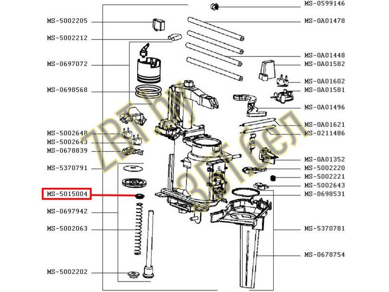 Прокладка бойлера для кофеварки Krups MS-5015004 - фото 6 - id-p35828774