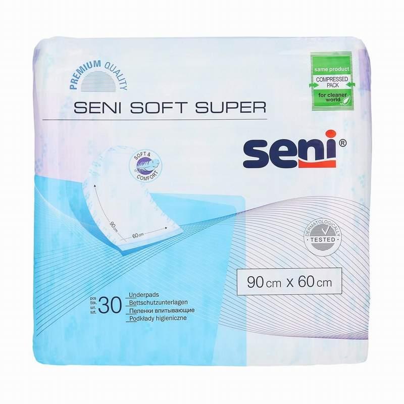 Впитывающие пеленки (простыни) Seni Soft Super, 90х60 см, 30 шт. - фото 1 - id-p130286994