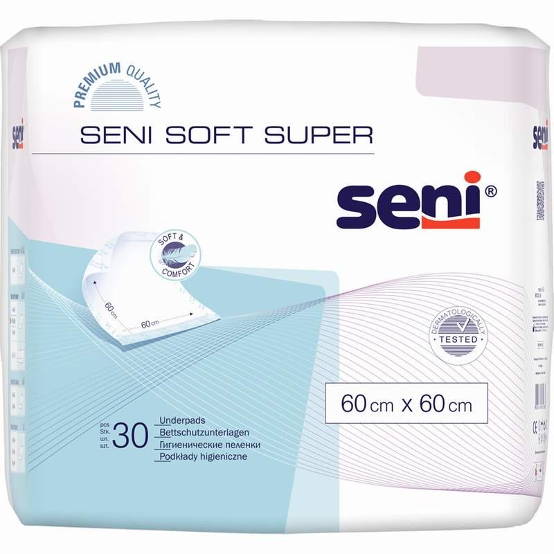 Впитывающие пеленки (простыни) Seni Soft Super, 60х60 см, 30 шт. - фото 1 - id-p130284718