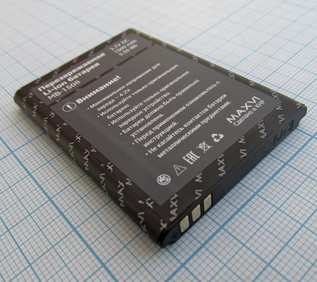 Аккумулятор, батарея MB-1508 для Maxvi P19 - фото 2 - id-p196949811