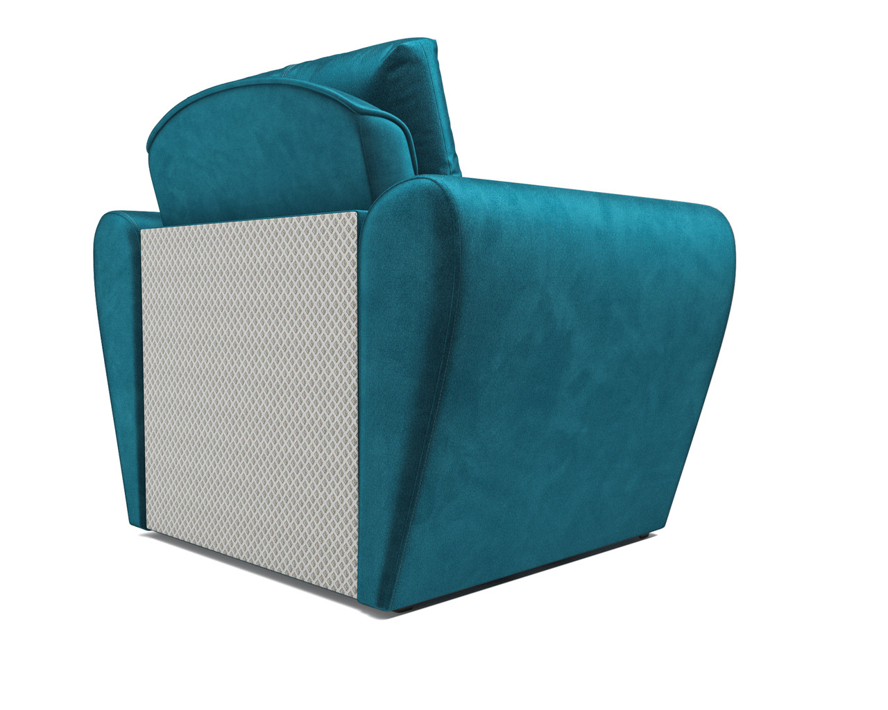 Кресло-кровать Квартет (Бархат сине-зеленый STAR VELVET 43 BLACK GREEN) - фото 3 - id-p196992685