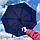 Автоматический противоштормовой складной зонт Sherp Двухсторонний: Черный/синий, фото 6
