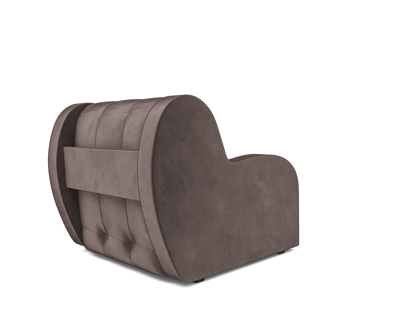 Кресло-кровать Аккордеон Барон (Бархат серо-шоколадный STAR VELVET 60 COFEE) - фото 4 - id-p196992703