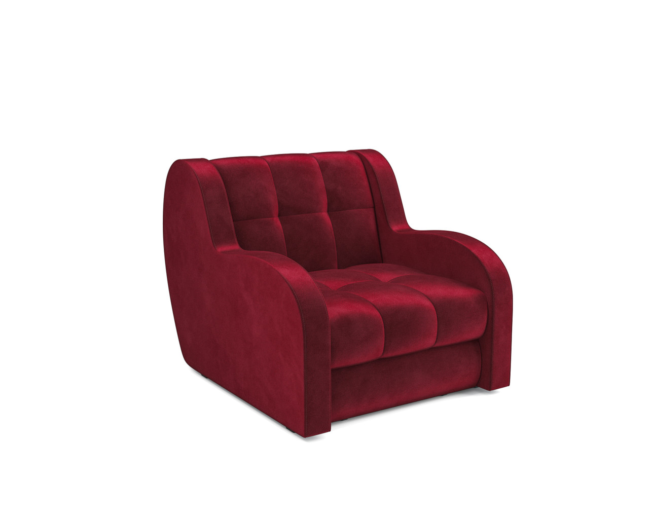 Кресло-кровать Аккордеон Барон (Бархат красный STAR VELVET 3 DARK RED) - фото 1 - id-p196992704