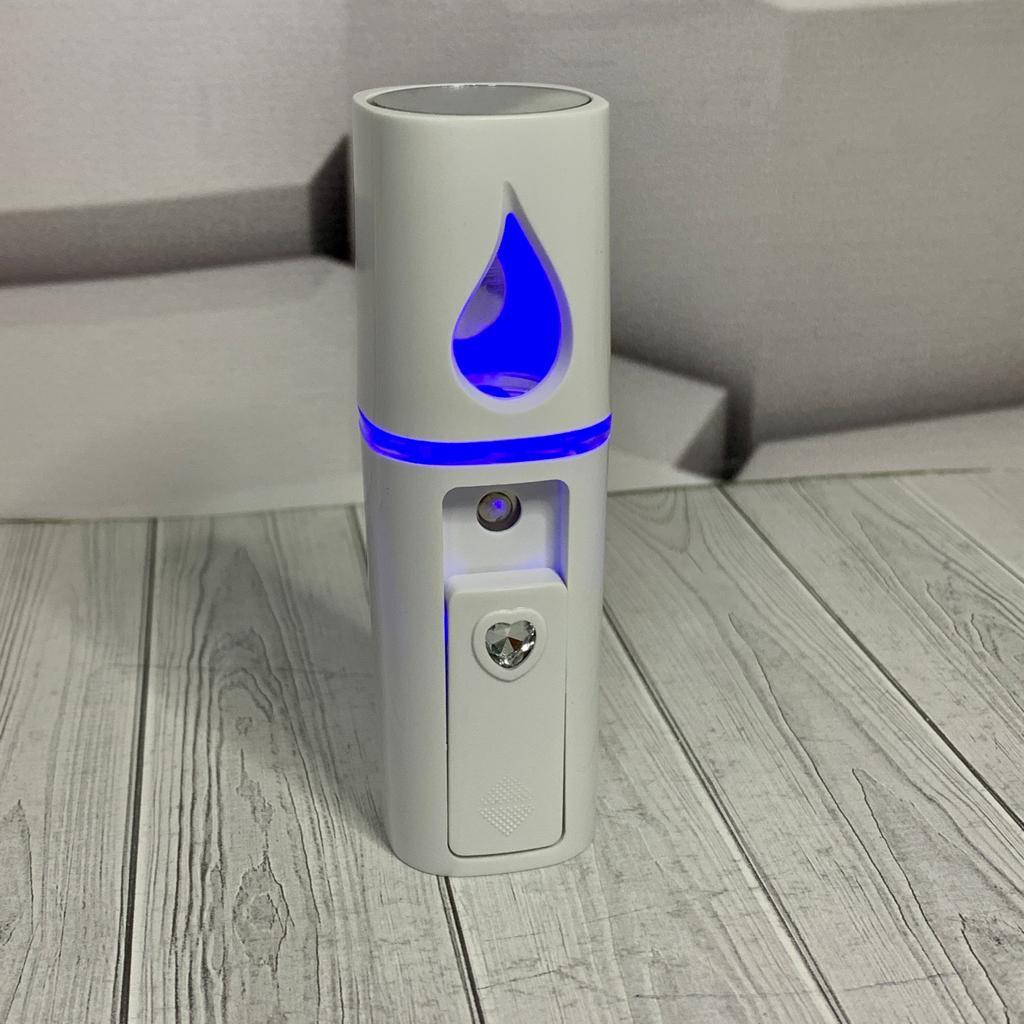 Портативный мини увлажнитель для лица Nano Mist Sprayer / карманный увлажнитель с зеркальцем, USB - фото 4 - id-p196992995