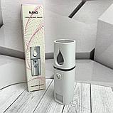 Портативный мини увлажнитель для лица Nano Mist Sprayer / карманный увлажнитель с зеркальцем, USB, фото 7