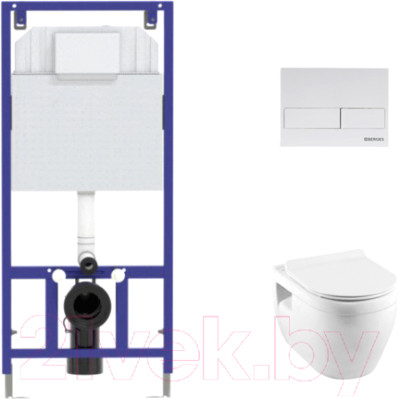 Унитаз подвесной с инсталляцией Aquanet Glide-W 210772 + Novum 525 040000 + L4 040014