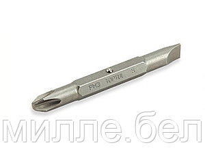 Насадка двухсторонняя PH2/SL6mm 5/16" 75мм TOPTUL