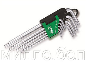 Набор ключей Torx T10-Т50 9шт длинных TOPTUL