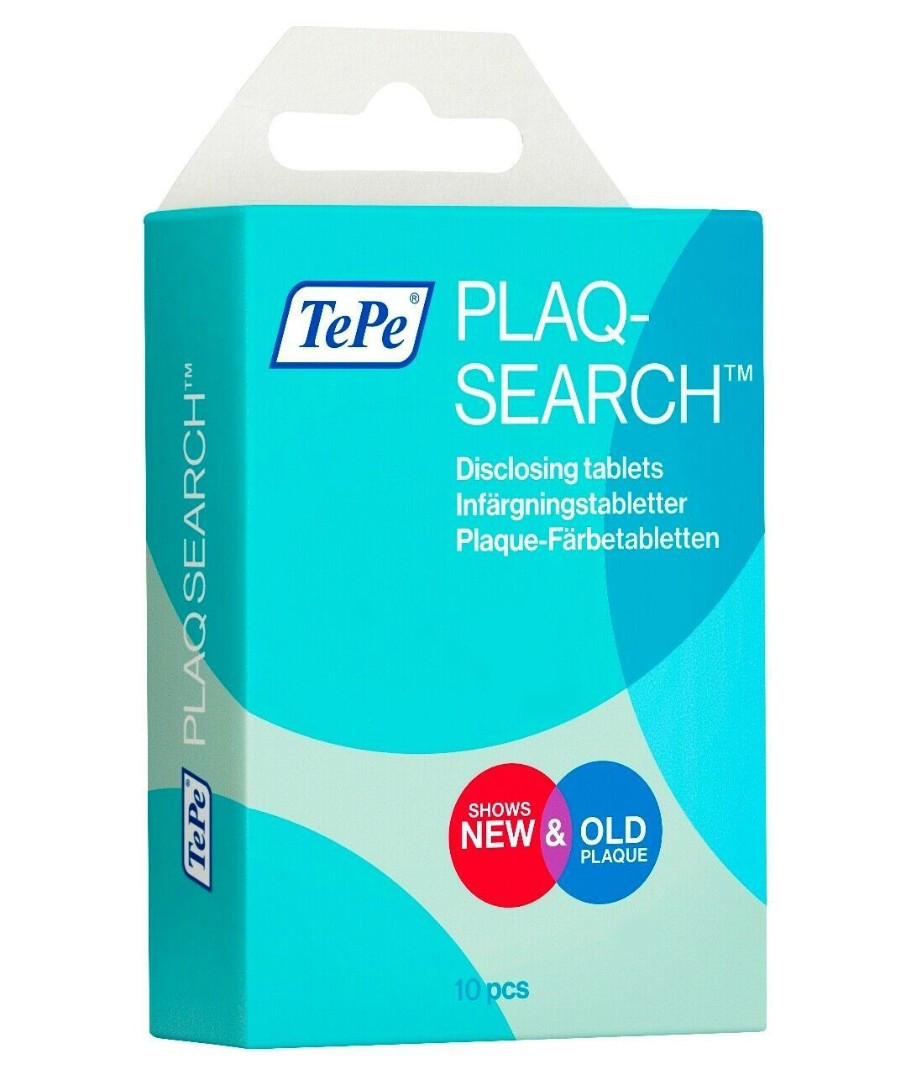 Красящие таблетки TePe PlaqSearch для выявления зубного налета, 10 шт