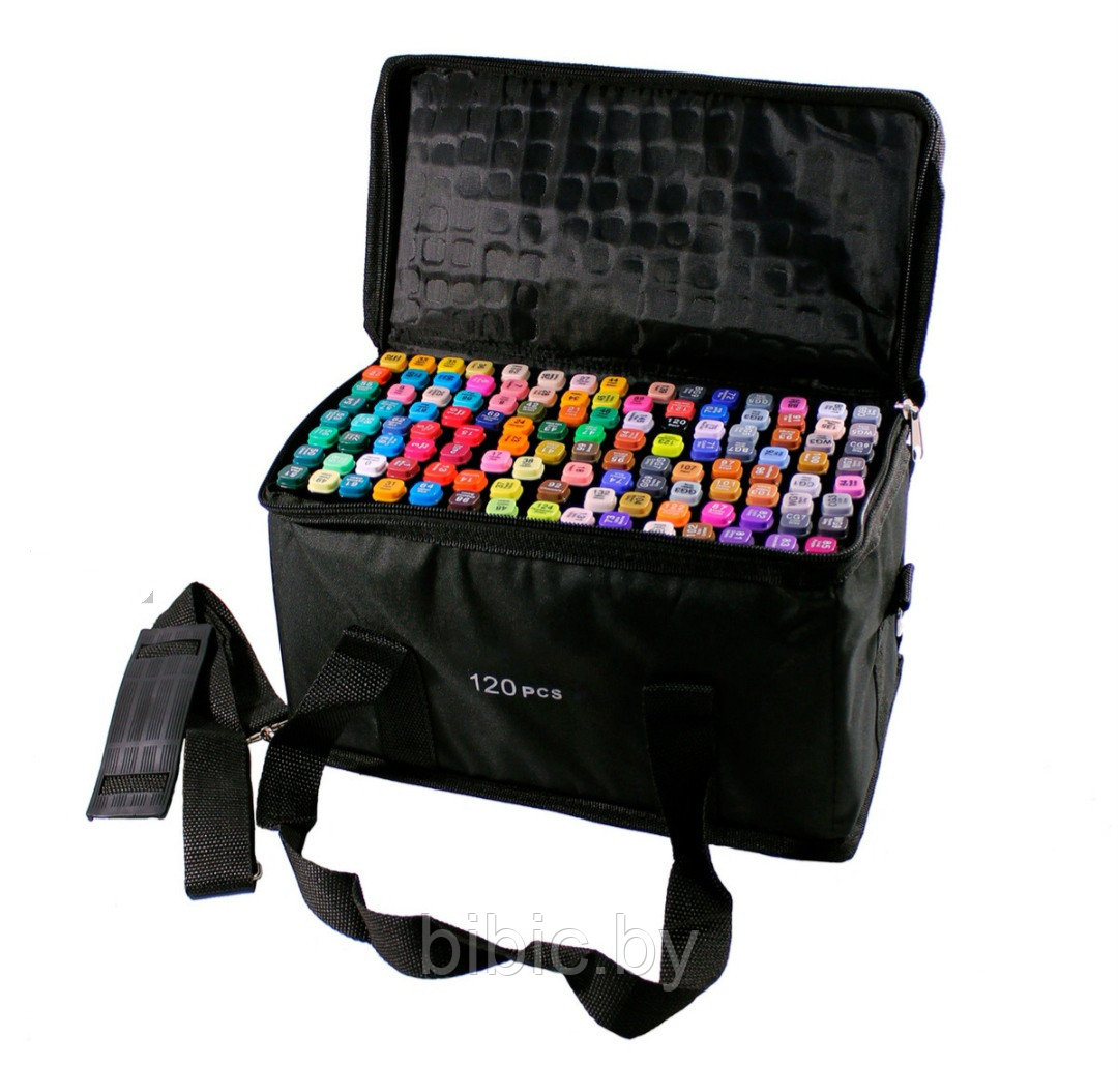 Набор двусторонних маркеров TOUCH для скетчинга 120 цветов в чехле-сумочке, маркеры для скетчинга