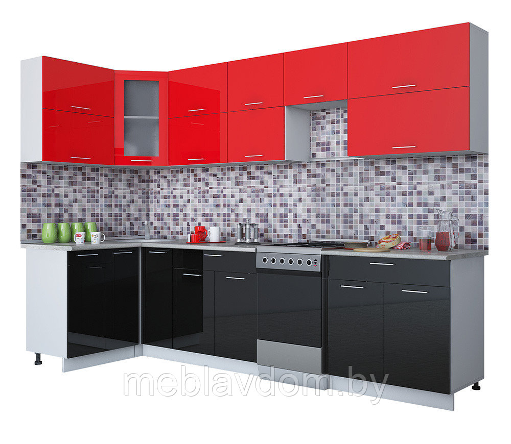 Угловая кухня Мила Глосс 1,2х3,0м. (50) - фото 2 - id-p178805071