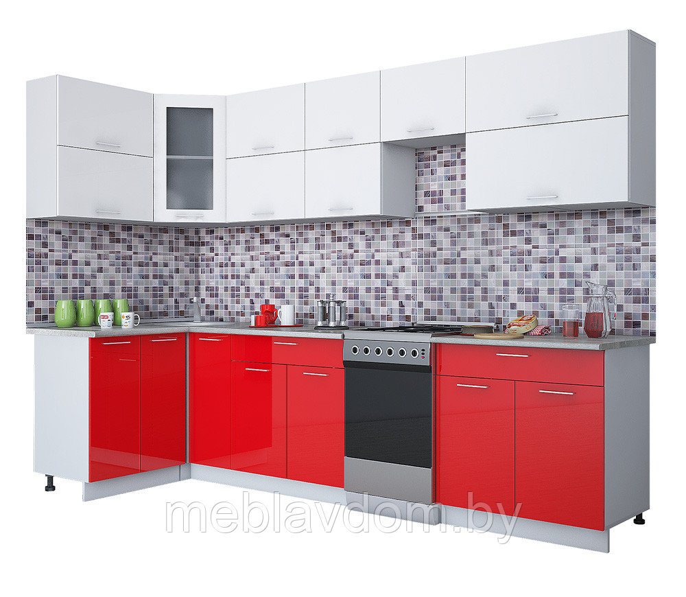Угловая кухня Мила Глосс 1,2х3,0м. (50) - фото 3 - id-p178805071