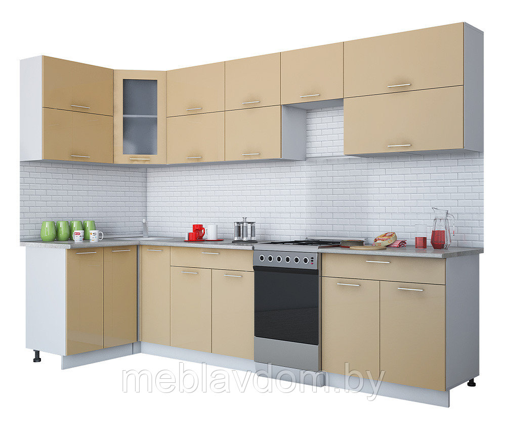 Угловая кухня Мила Глосс 1,2х3,0м. (50) - фото 6 - id-p178805071