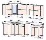 Угловая кухня Мила Глосс 1,2х2,6м. (60), фото 6