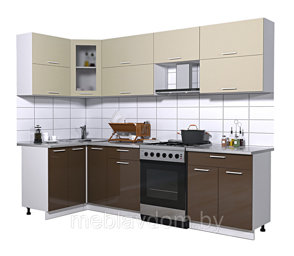 Угловая кухня Мила Глосс 1,2х2,7м. (60) - фото 3 - id-p178806631