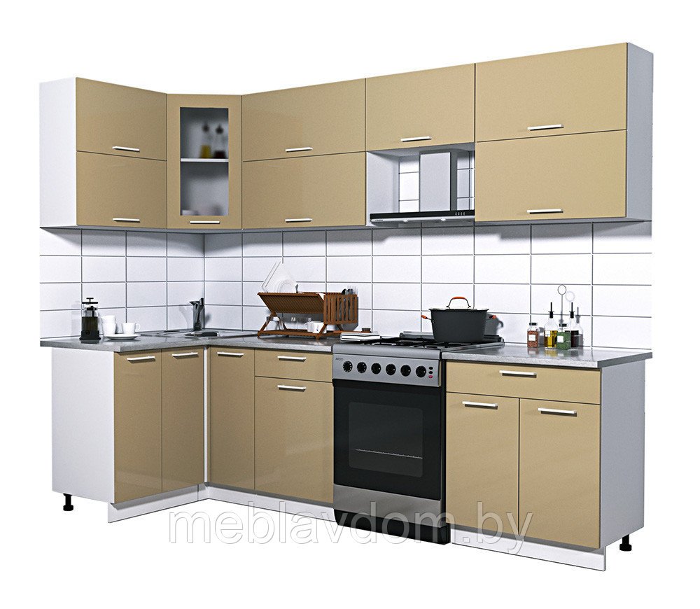 Угловая кухня Мила Глосс 1,2х2,7м. (60) - фото 4 - id-p178806631