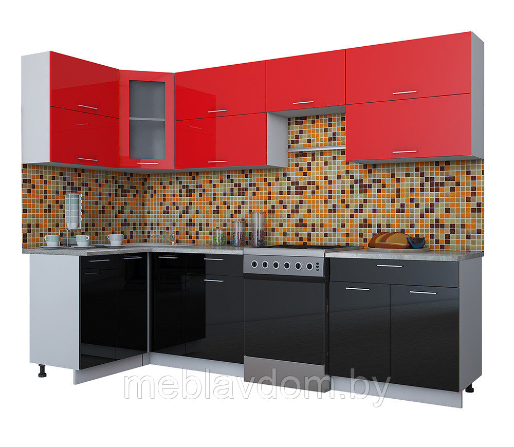 Угловая кухня Мила Глосс 1,2х2,8м. (60) - фото 2 - id-p178806476