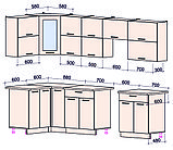 Угловая кухня Мила Глосс 1,2х2,9м. (60), фото 9