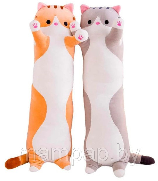 Мягкая игрушка Кот Батон 110см рыжий/ Игрушка подушка обнимашка