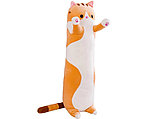 Мягкая игрушка КОТ БАТОН 110 см-  Игрушка подушка обнимашка антистресс РЫЖИЙ СЕРЫЙ РОЗОВЫЙ, фото 3