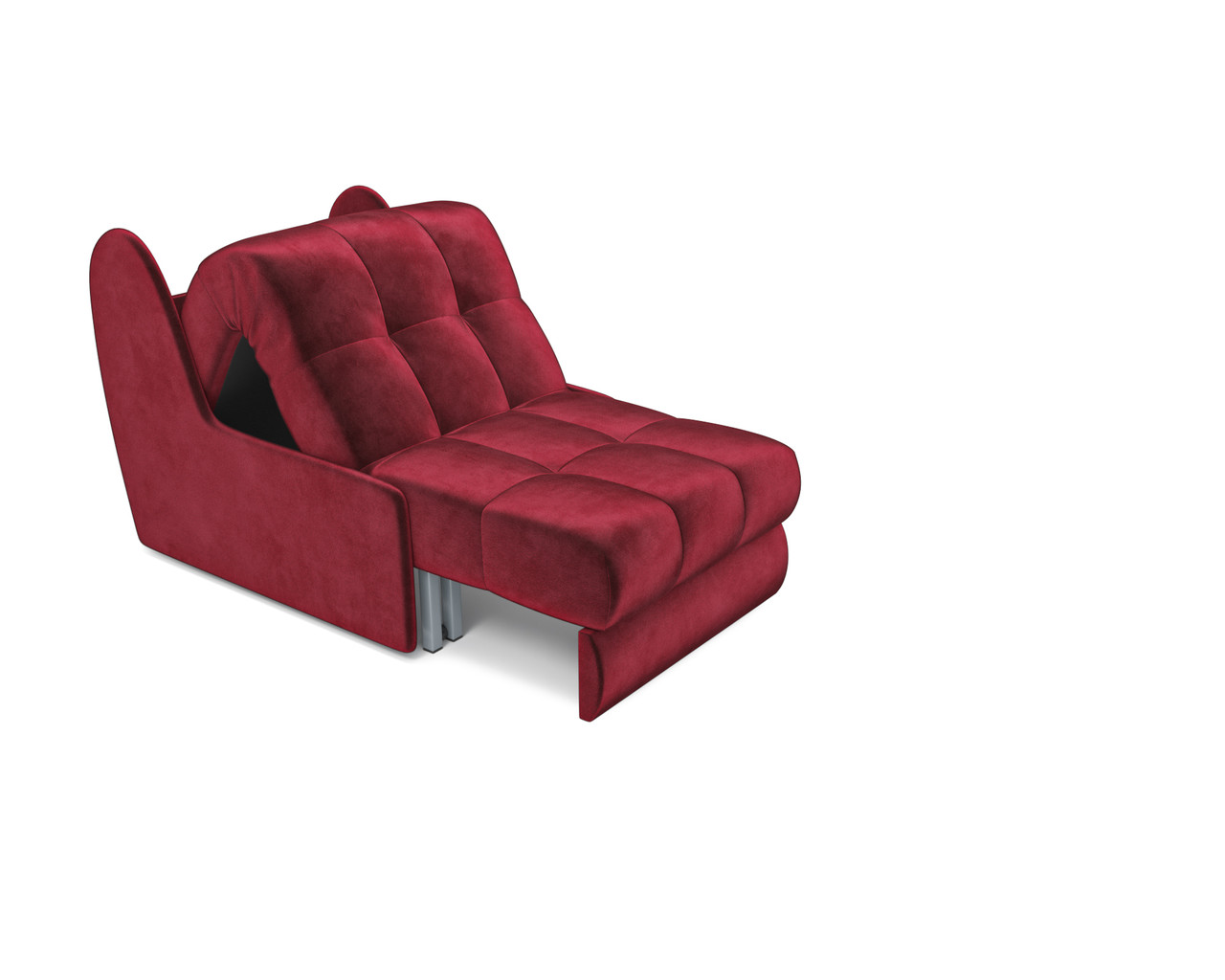 Кресло-кровать Барон №2 (Бархат красный STAR VELVET 3 DARK RED) - фото 3 - id-p197053031