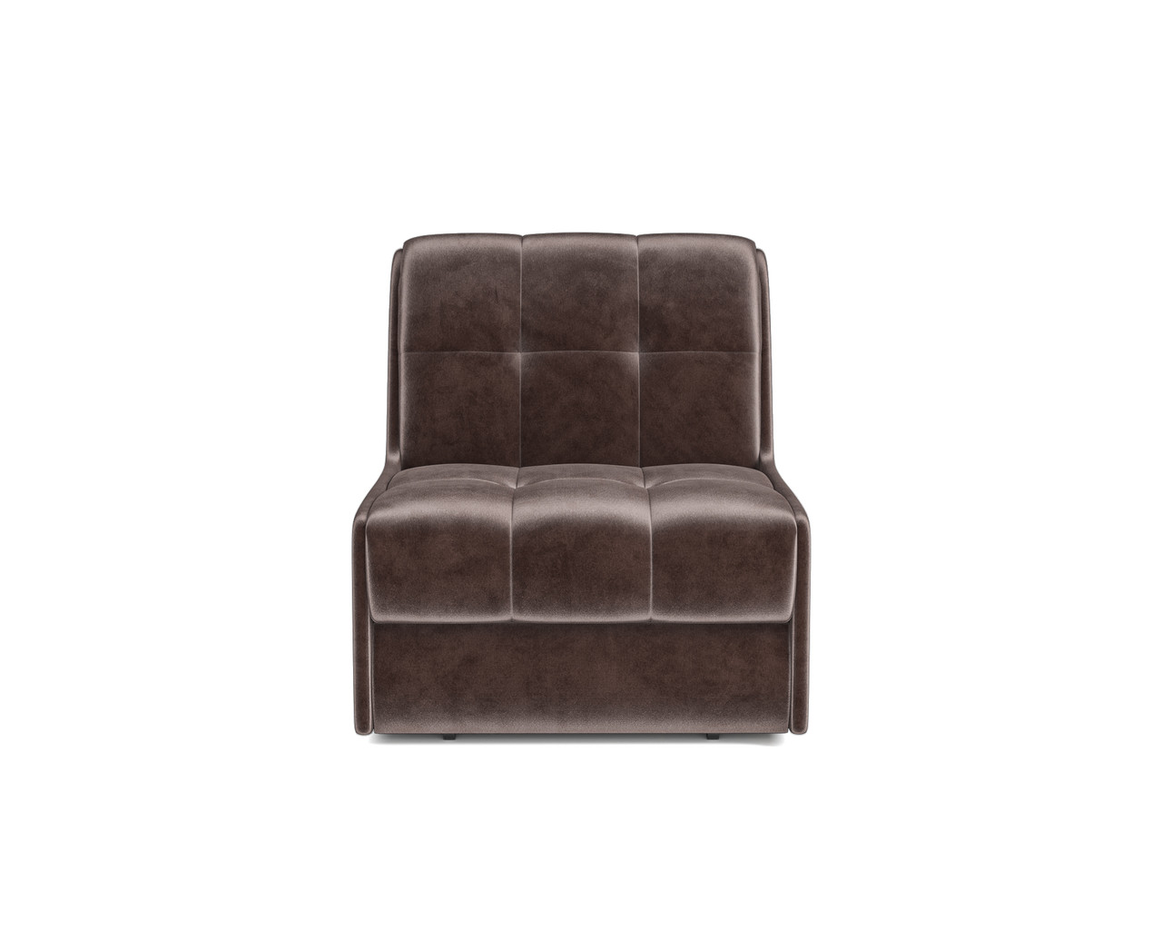 Кресло-кровать Барон №2 (Бархат серо-шоколадный STAR VELVET 60 COFEE) - фото 2 - id-p197053033