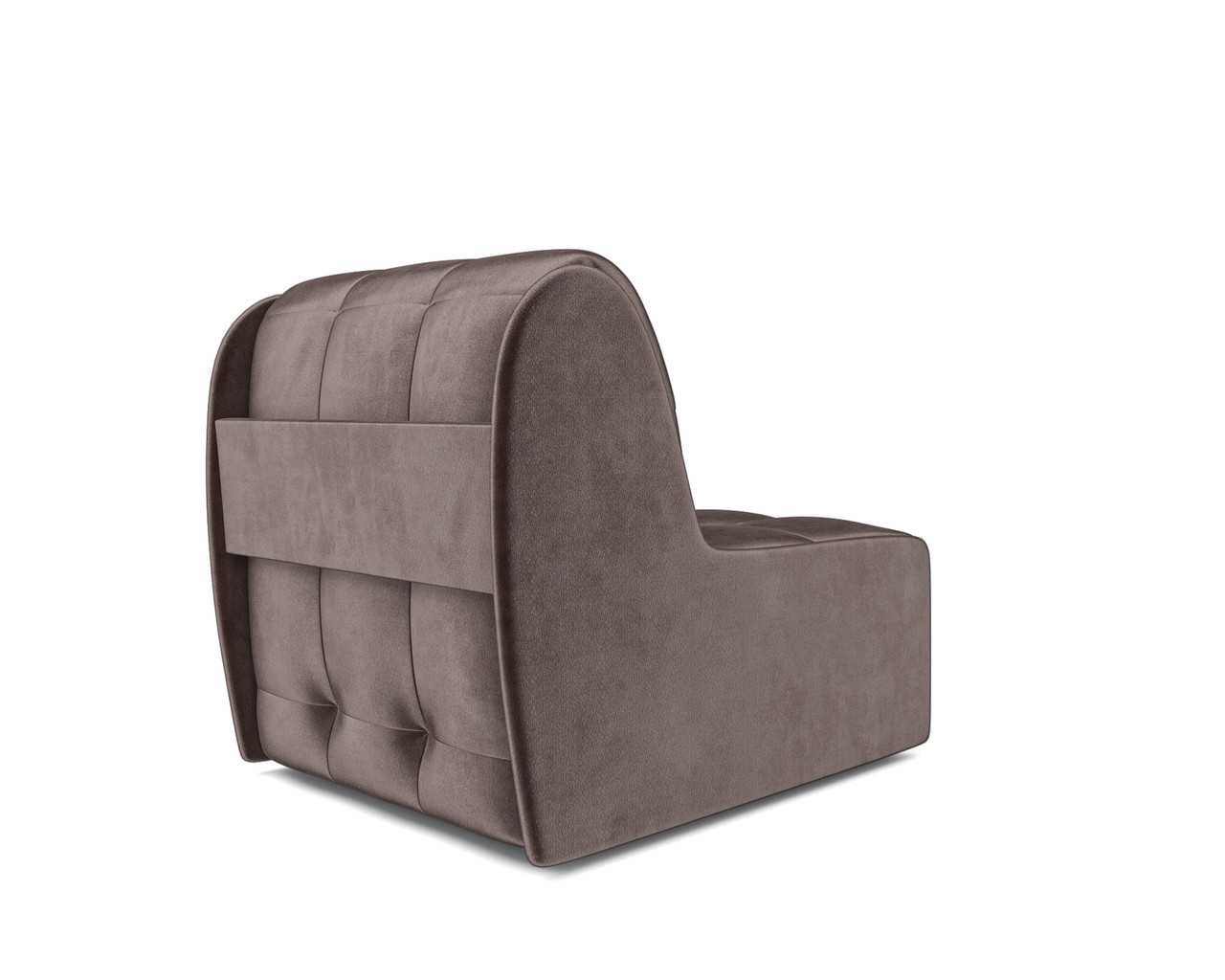 Кресло-кровать Барон №2 (Бархат серо-шоколадный STAR VELVET 60 COFEE) - фото 3 - id-p197053033